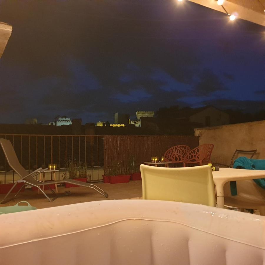 Maison Intra Muros, Terrasses Avec Vue Jaccuzzi Et Garage Avignon Eksteriør billede