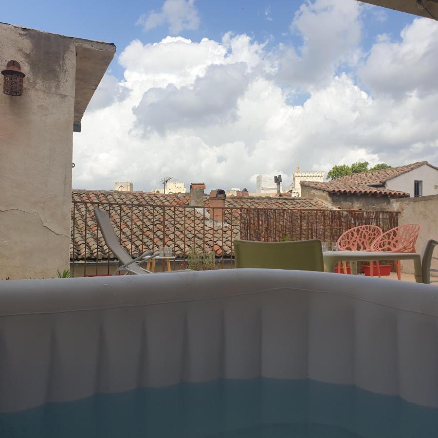 Maison Intra Muros, Terrasses Avec Vue Jaccuzzi Et Garage Avignon Eksteriør billede